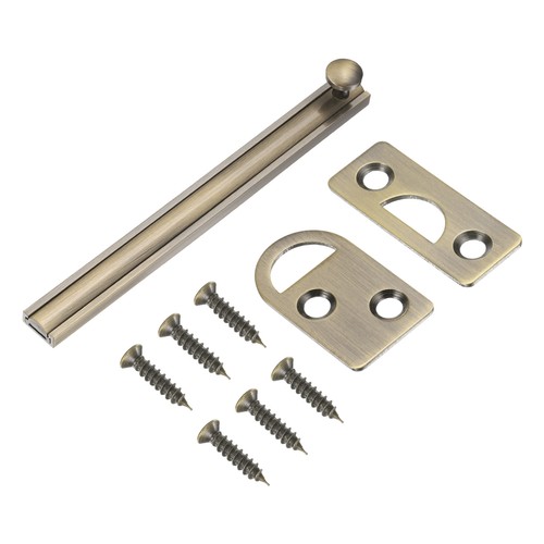 Solid brass surface bolt - brass,