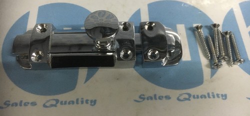 Heavy duty chrome door bolt - heavy,