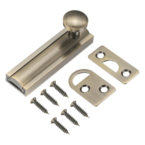 Solid brass surface bolt - 2",