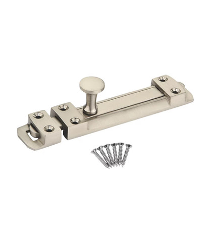 Surface slide bolt - surface, satin