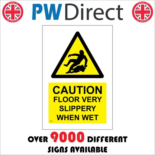 Sign caution floor slippery - caution,